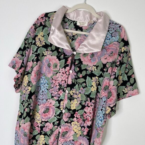 Victoria’s Secret Vintage Gold Label Nightgown Women’s Size Small Floral - Picture 3 of 9
